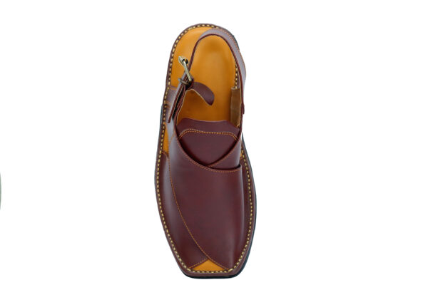 Luxury brown Zardari Chappal - 2002